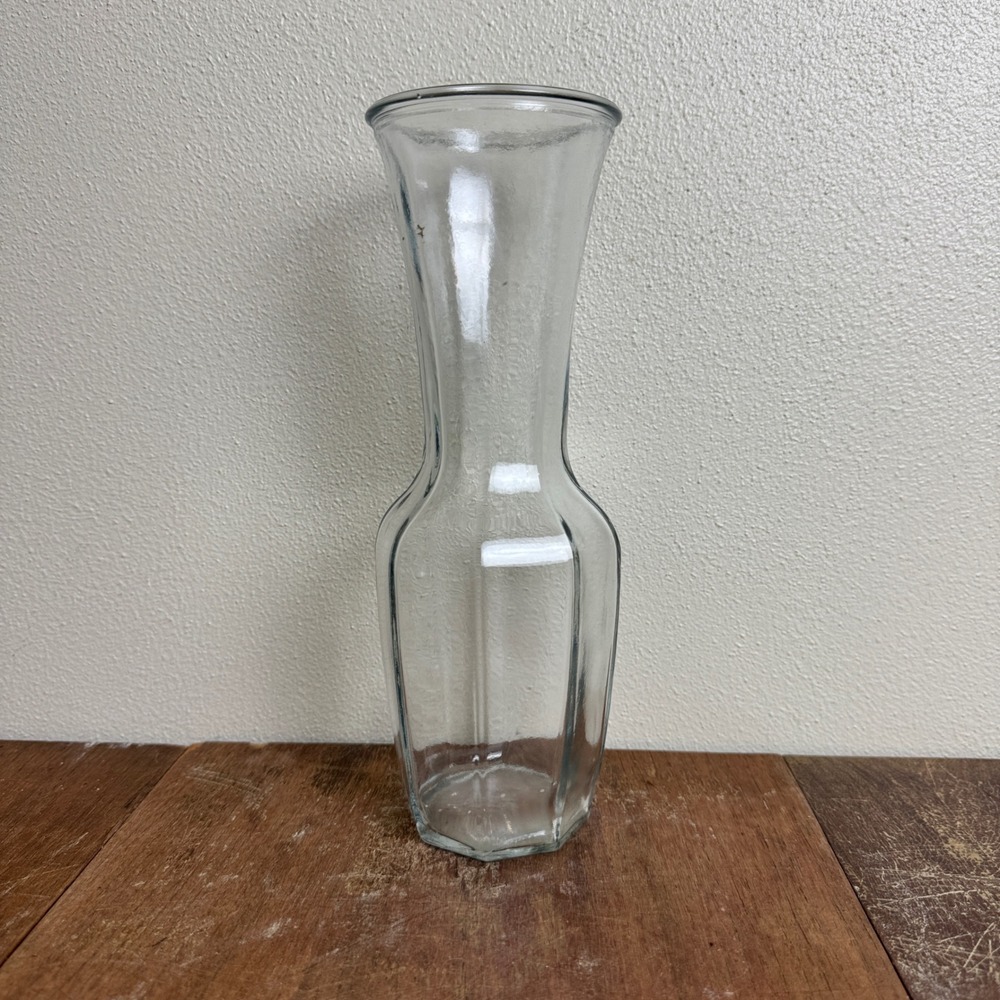 Clear‎ Glass Vase Bud Flower Vase Table Decor Home Decor 9" Tall
